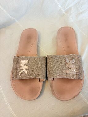 MICHAEL Michael Kors MK Logo Pool Slide Sandals